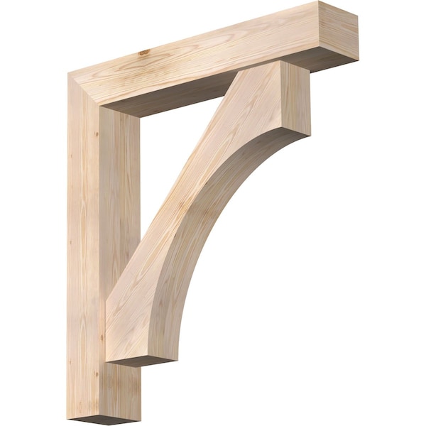 Ekena Millwork Westlake Block Smooth Bracket w/ Offset Brace, Douglas Fir, 7 1/2"W x 40"D x 44"H BKT0806X40X44WTL05SDF - main